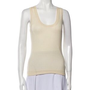 Alexander McQueen cashmere scoop neck tank top